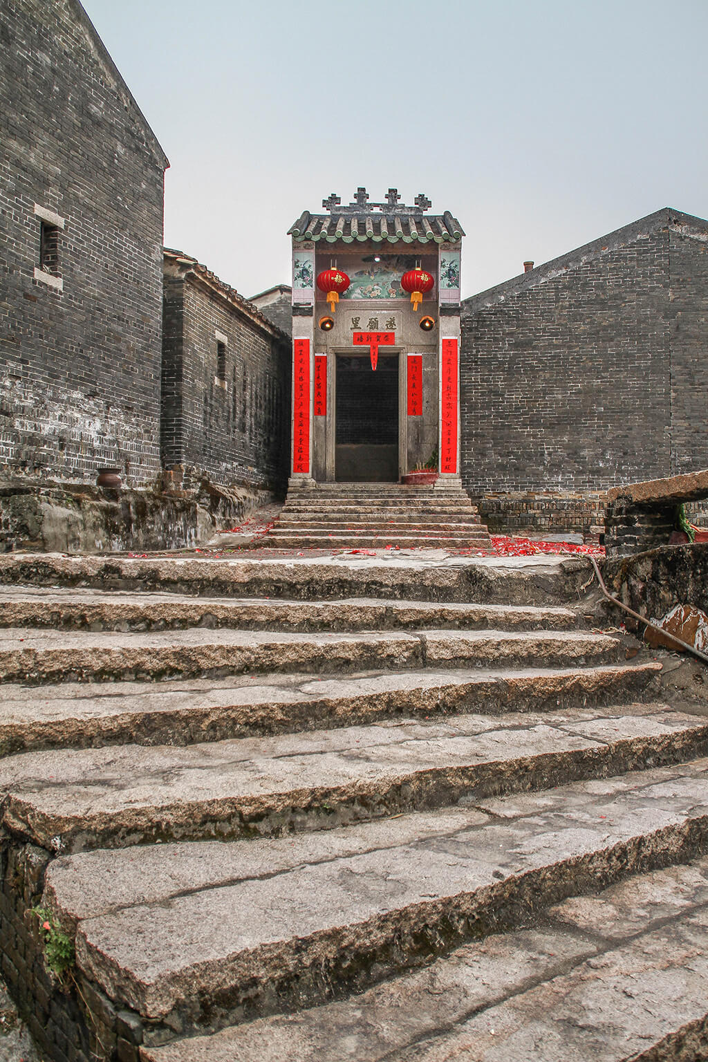 a picture showing One of the several gates to the village