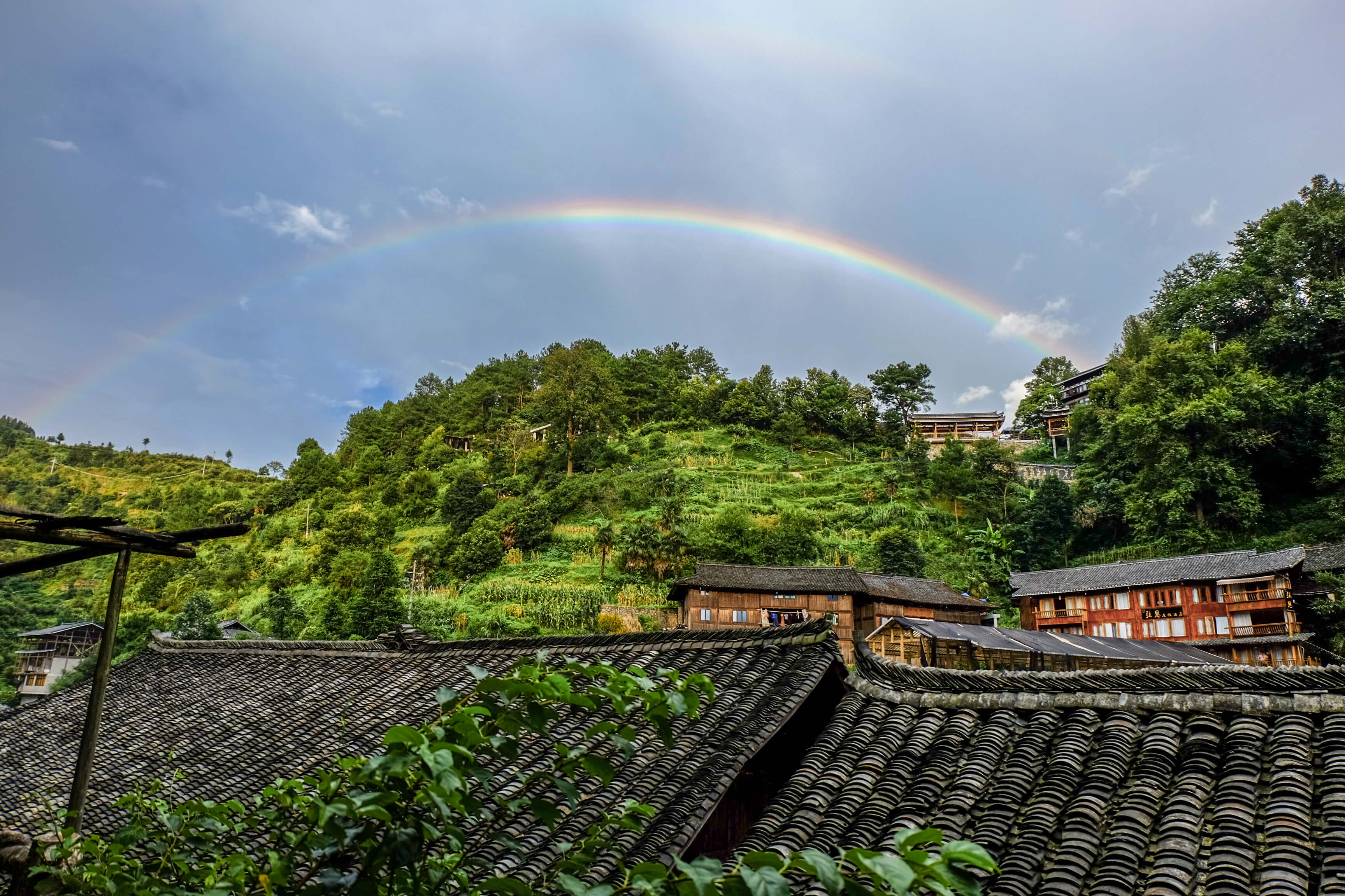 Xijiang Qianhu_Kaili_Guizhou_ Miao Ethnic Minority_Architecture on the road