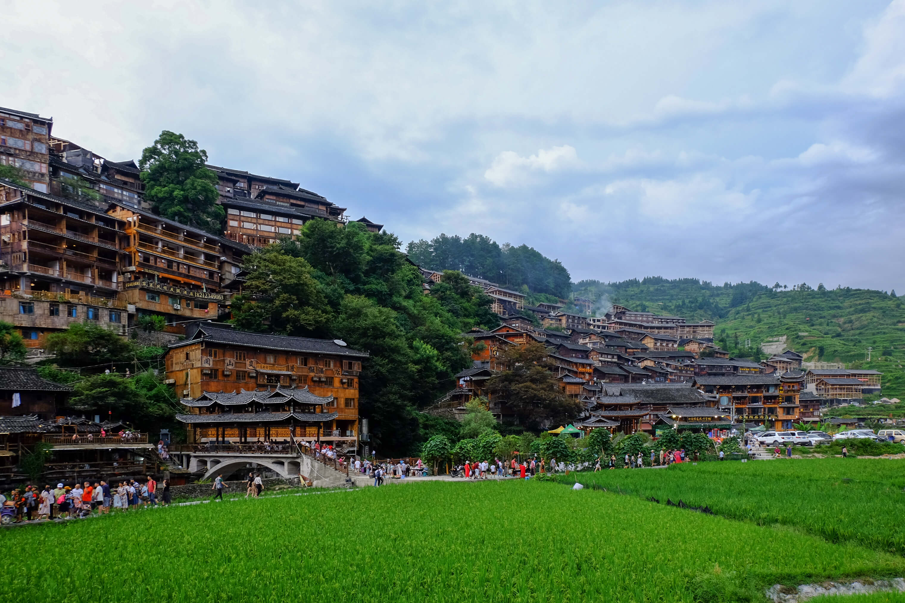 Xijiang Qianhu_Kaili_Guizhou_ Miao Ethnic Minority_Architecture on the road