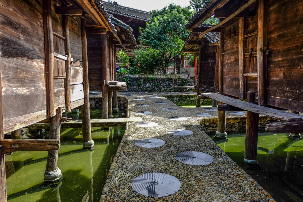 Xijiang_Guizhou_ Miao Ethnic Minority_Architecture on the road_Datang village