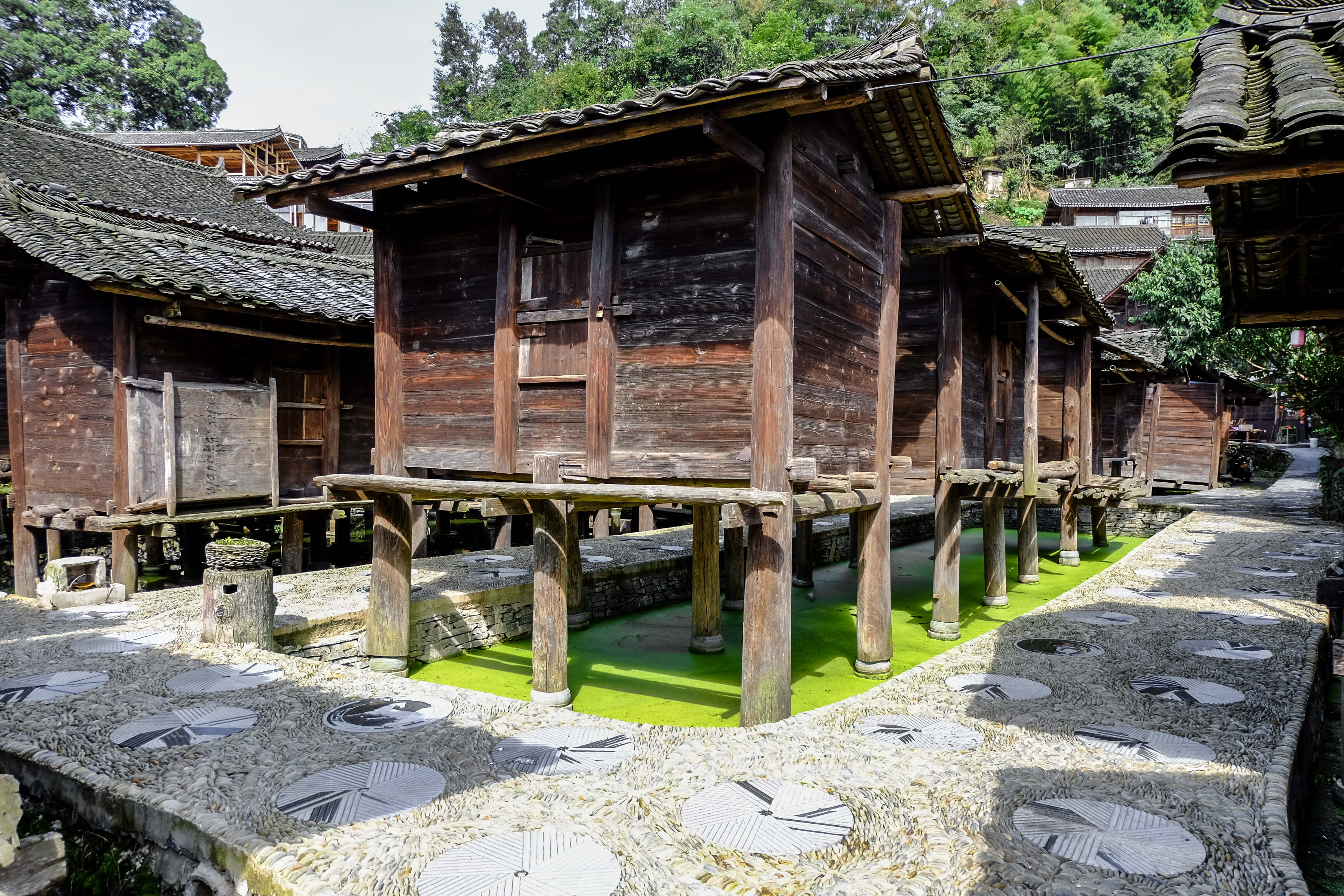 Xijiang_Guizhou_ Miao Ethnic Minority_Architecture on the road_Datang village