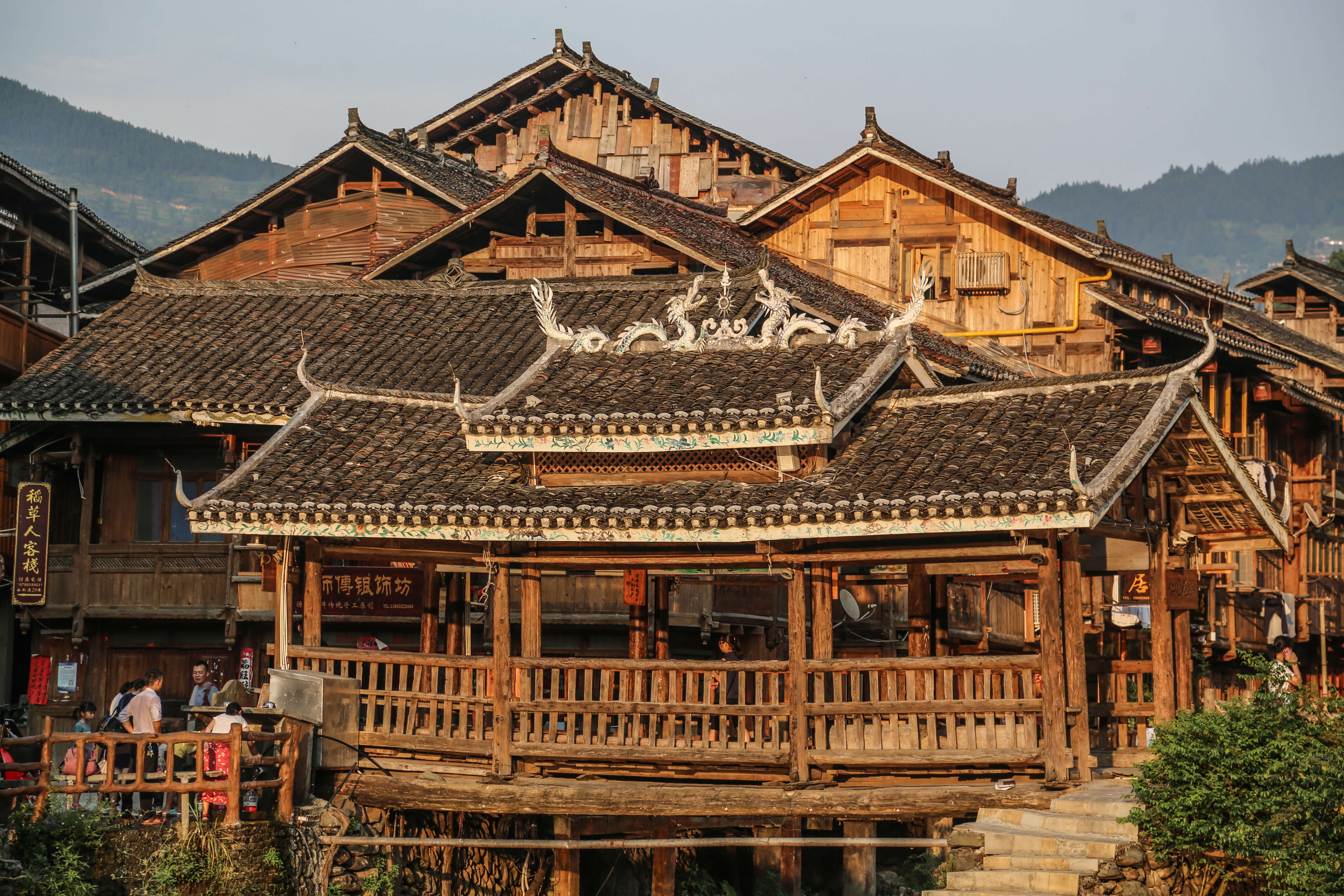 Zhaoxing Dong village_Guizhou_ Architecture on the road