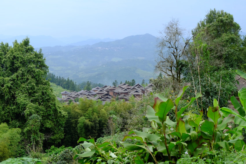 Basha village in Guizhou Province, home of the last gun men of China