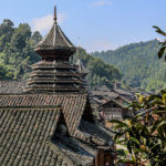 Huanggang Dong village, Zhaoxing, Guizhou, China_Architecture on the road