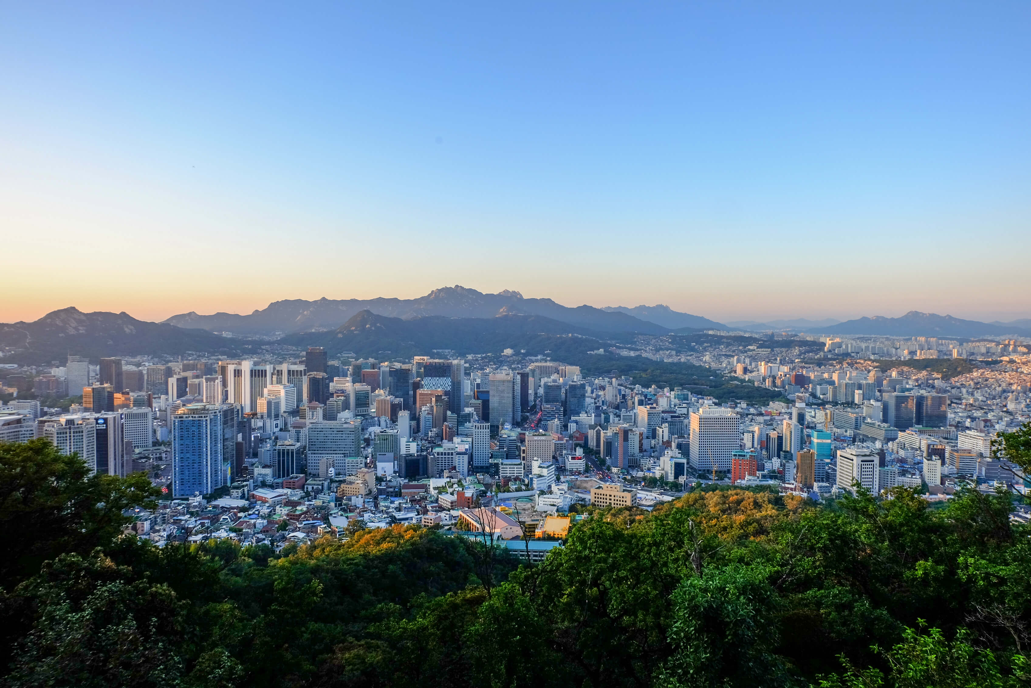 view from Namsan Hill_Seoul_south korea